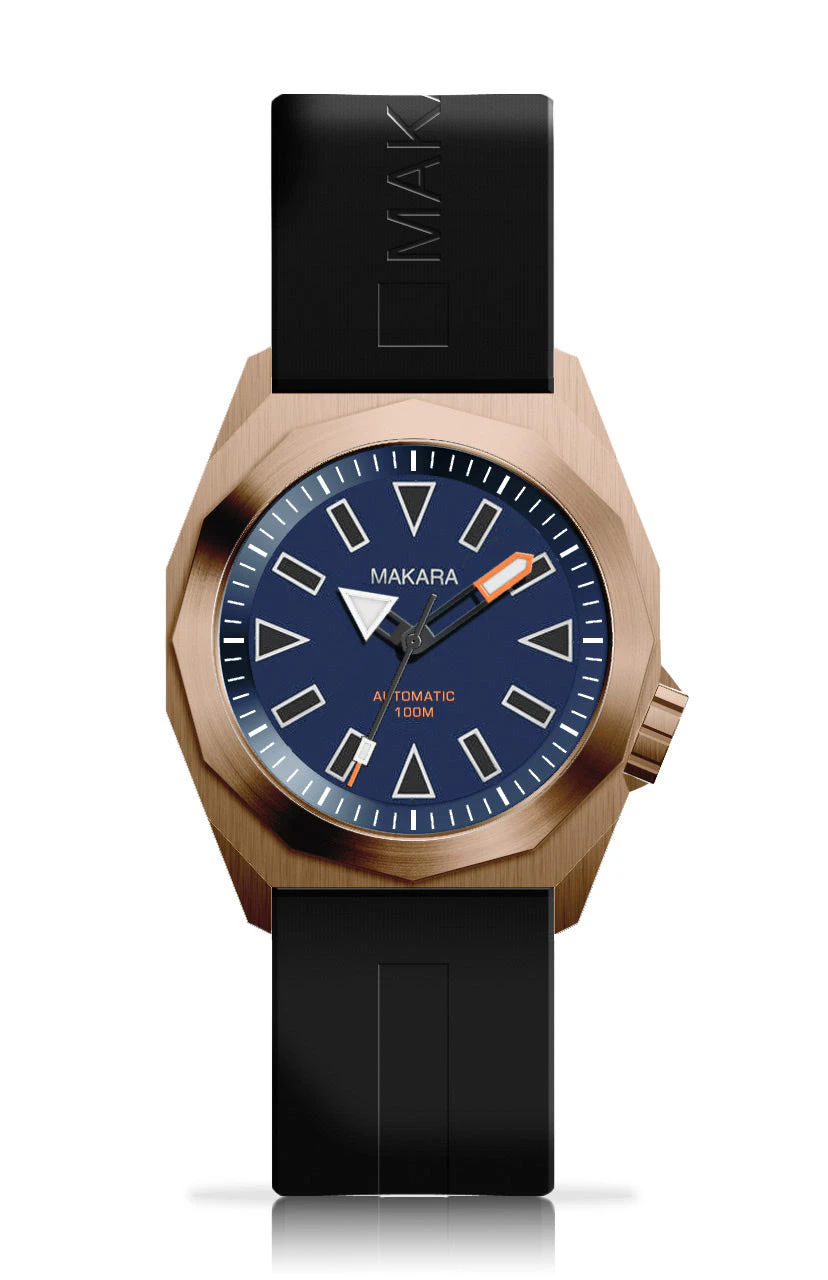 Makara Watches Sea Serpent Bronze & Navy