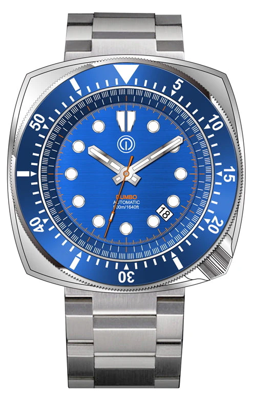 MMI Watches DUMBO 500M DIVE WATCH 316L NH35 "STEEL BRACELET PACKAGE" DB2NHS