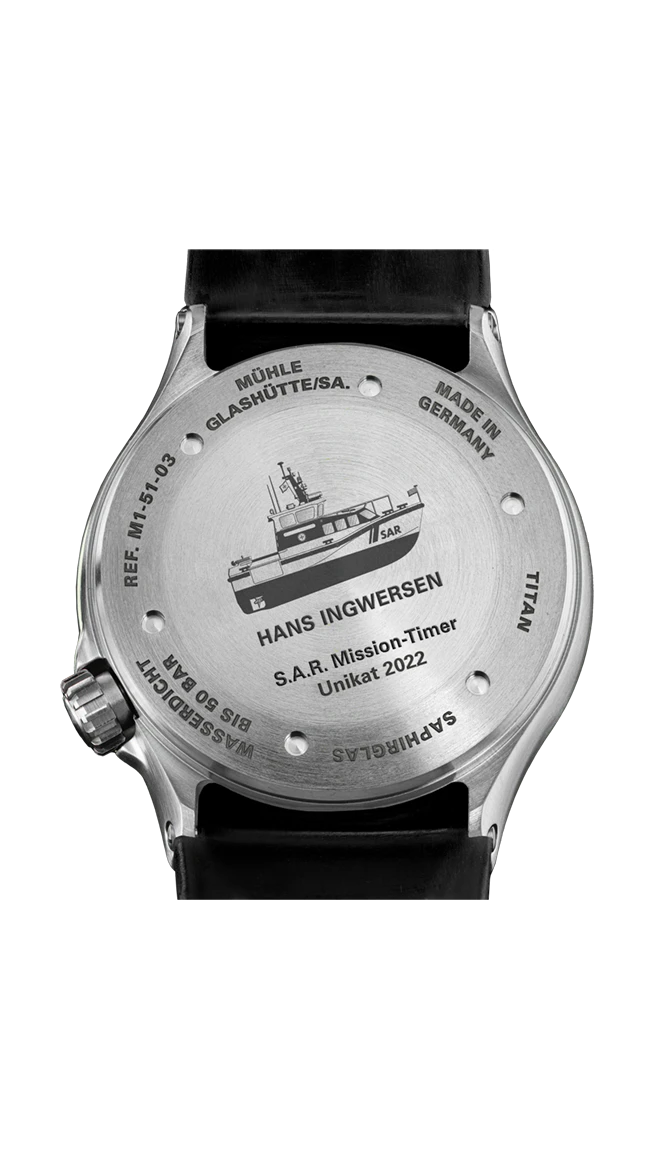 Mühle-Glashütte S.A.R. Mission-Timer TITAN "HANS INGWERSEN"