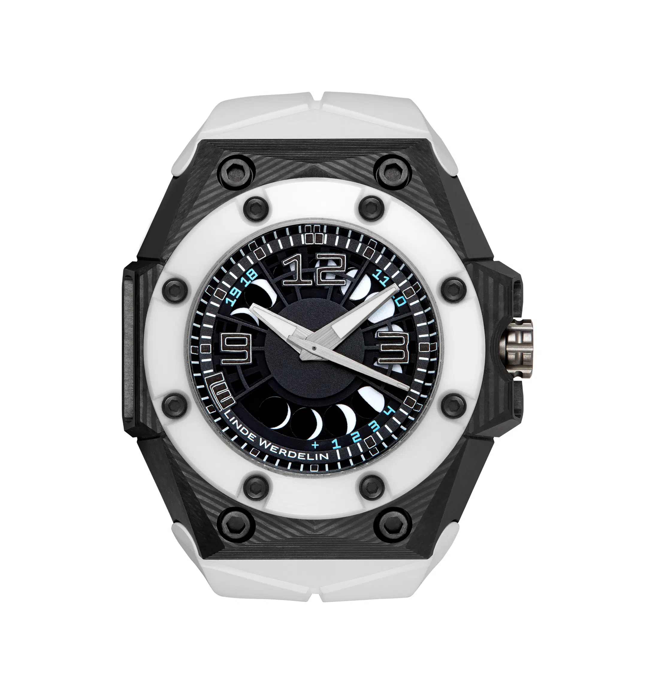 Linde Werdelin Oktopus Moon 3DTP White Black Ink