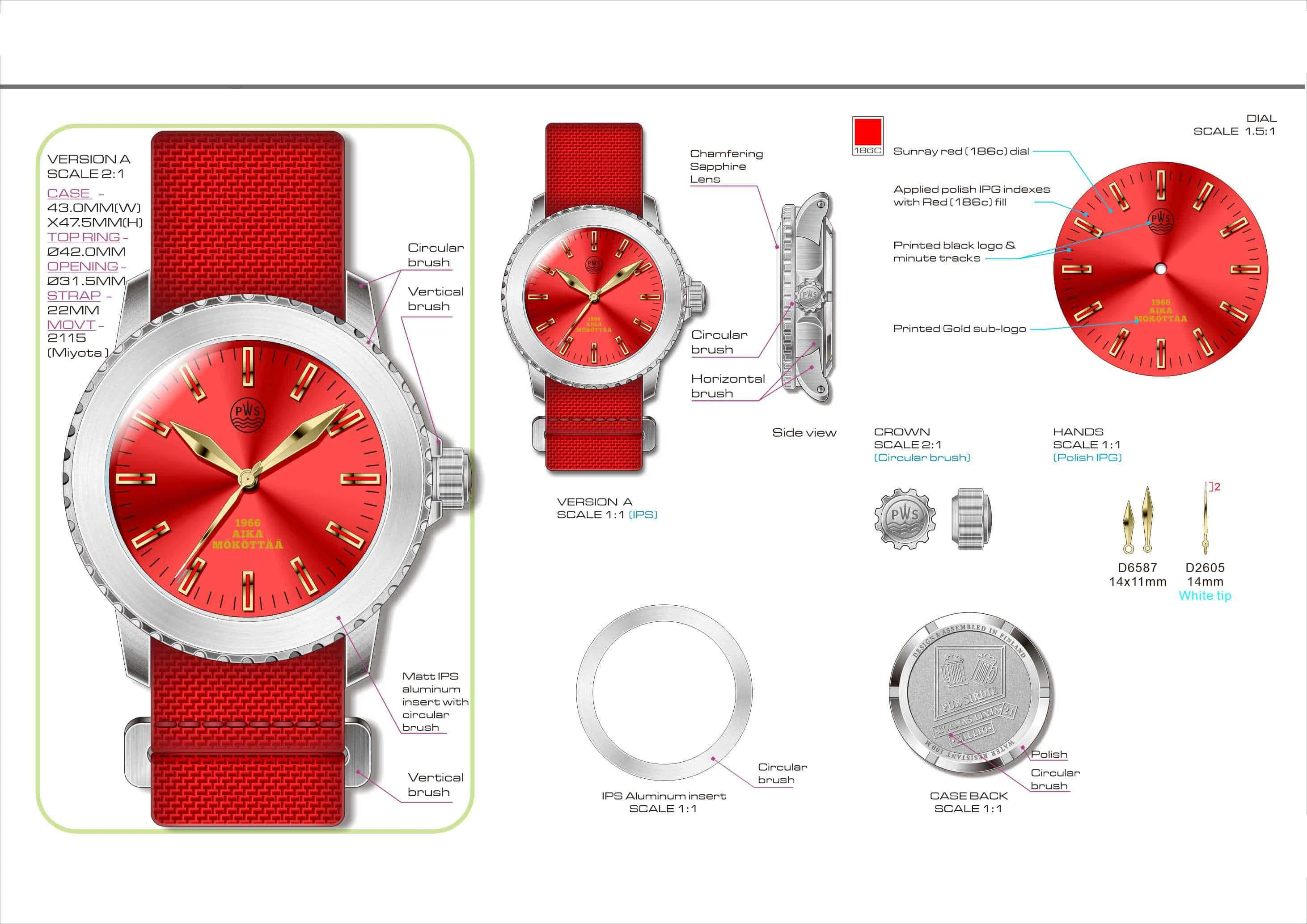 Pook Watches Pookwatches x Pub Sirdie Red