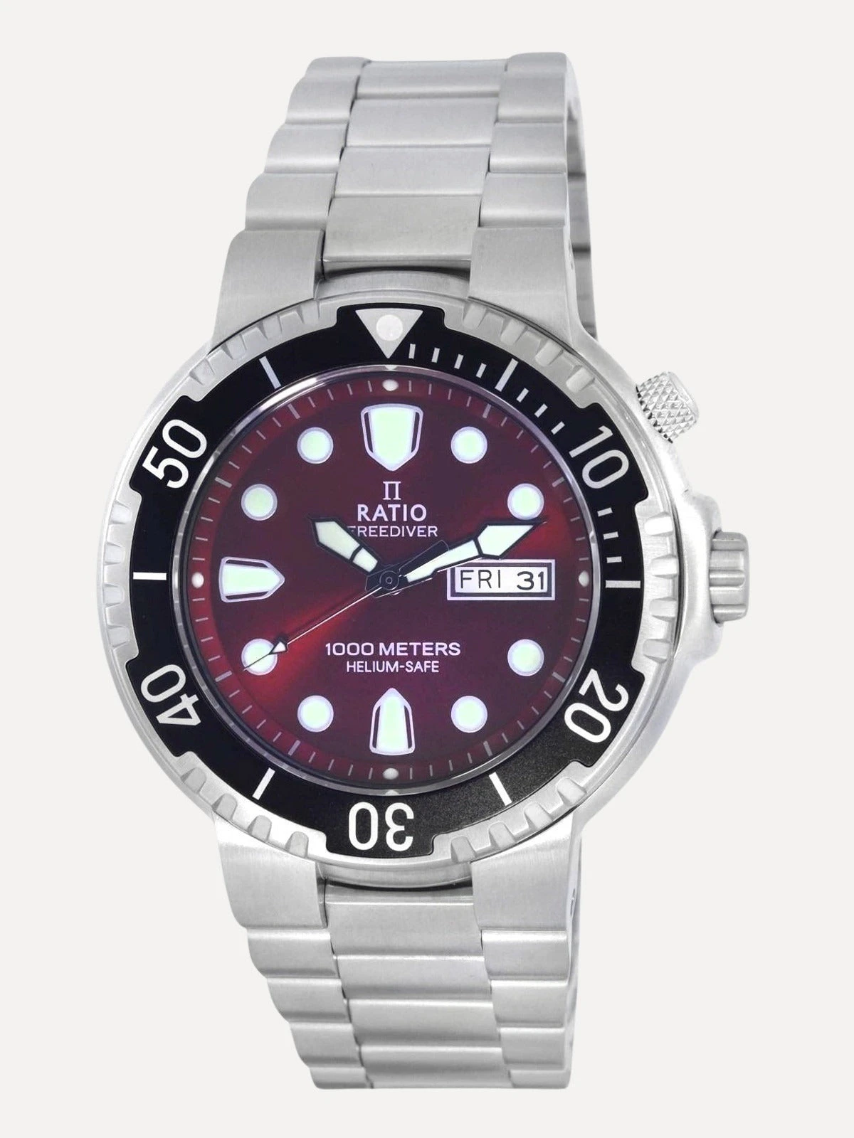 Ratio FreeDiver 1050HA93-02V-RED 1000M Men's Watch
