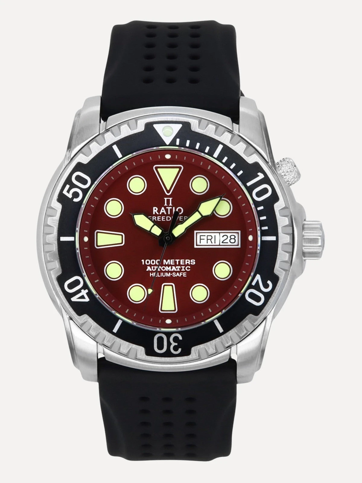 Ratio FreeDiver Version 02 1000M Red Dial Men's Watch