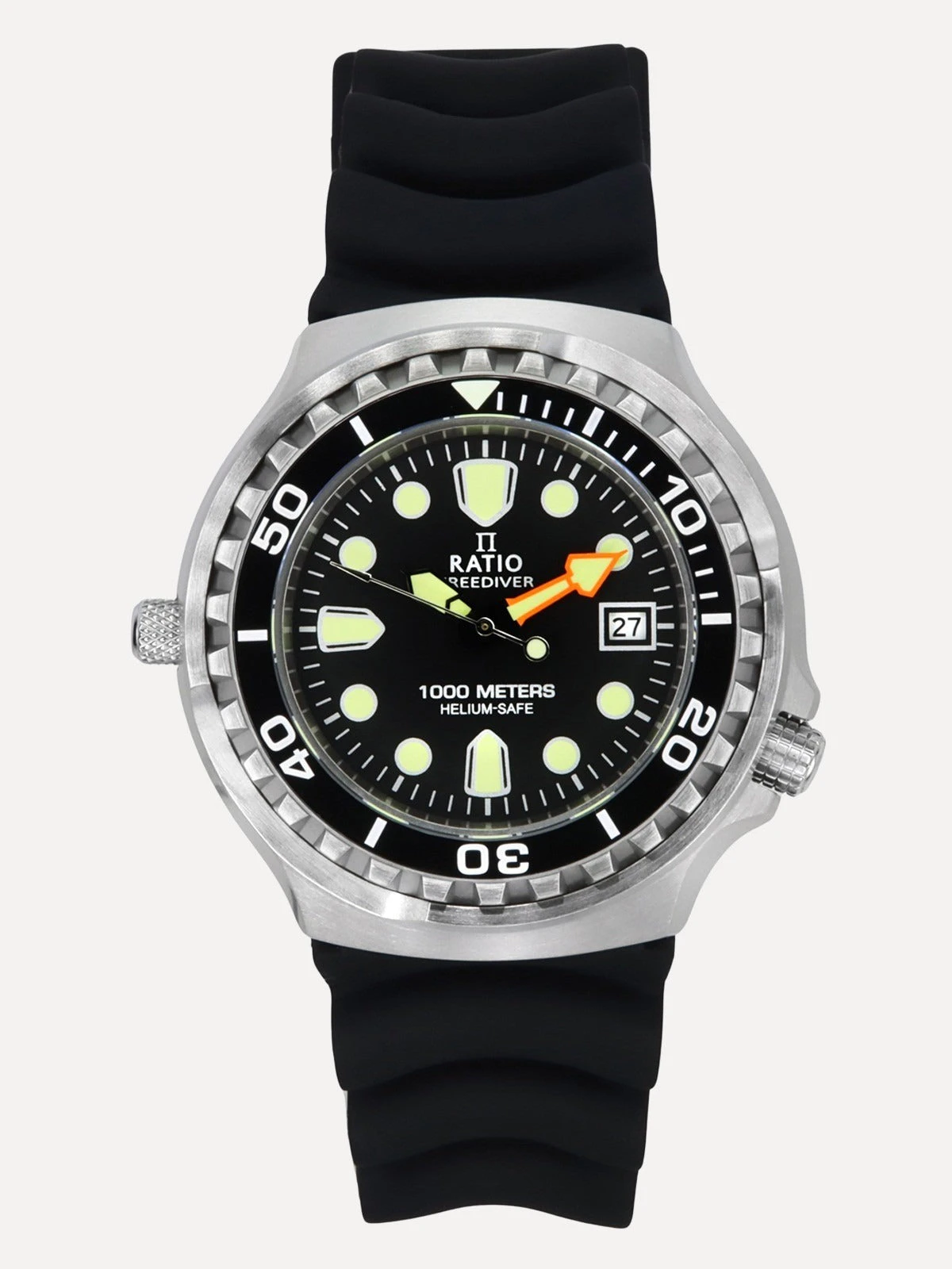 Ratio FreeDiver 1038EF102V-BLK-V02 1000M Men's Watch