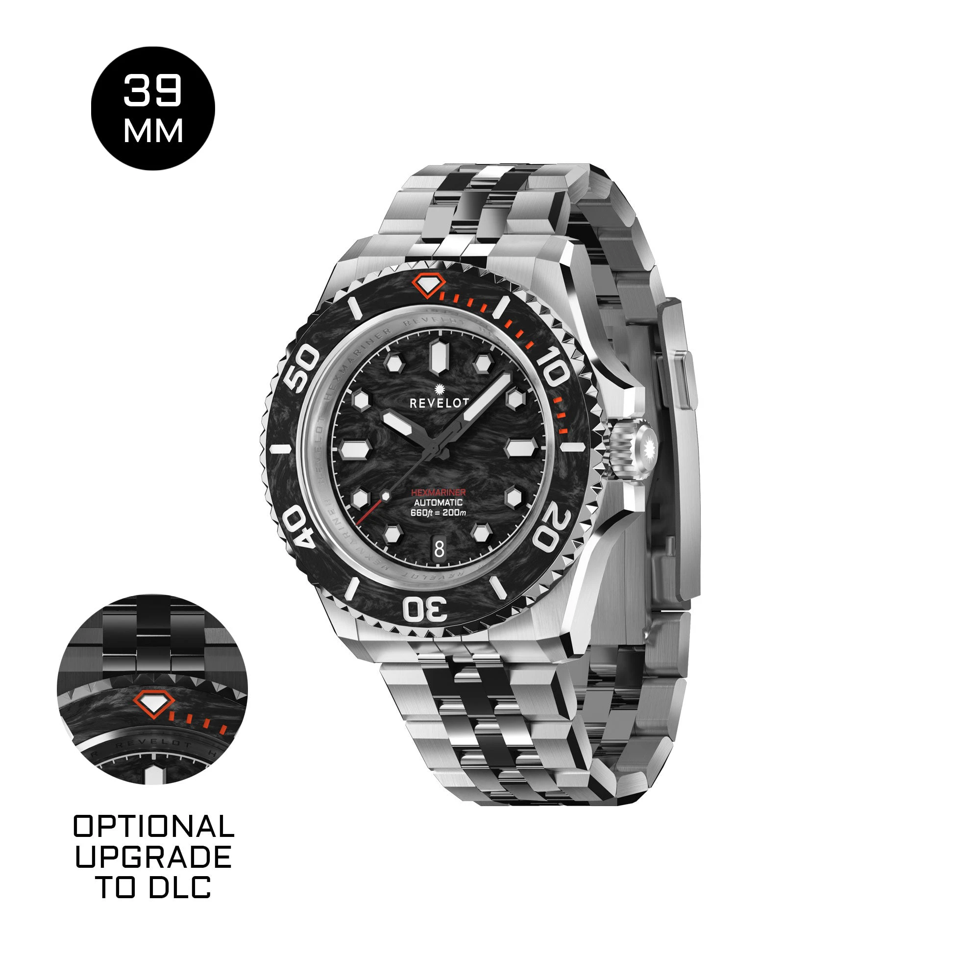 Revelot Hexmariner 39 Marble Carbon Black