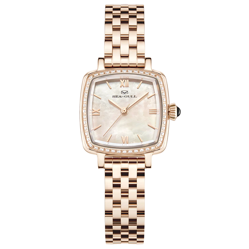 Seagull Lady's Series Mother-of-Pearl Dial Lady's Cube Watch 25mm