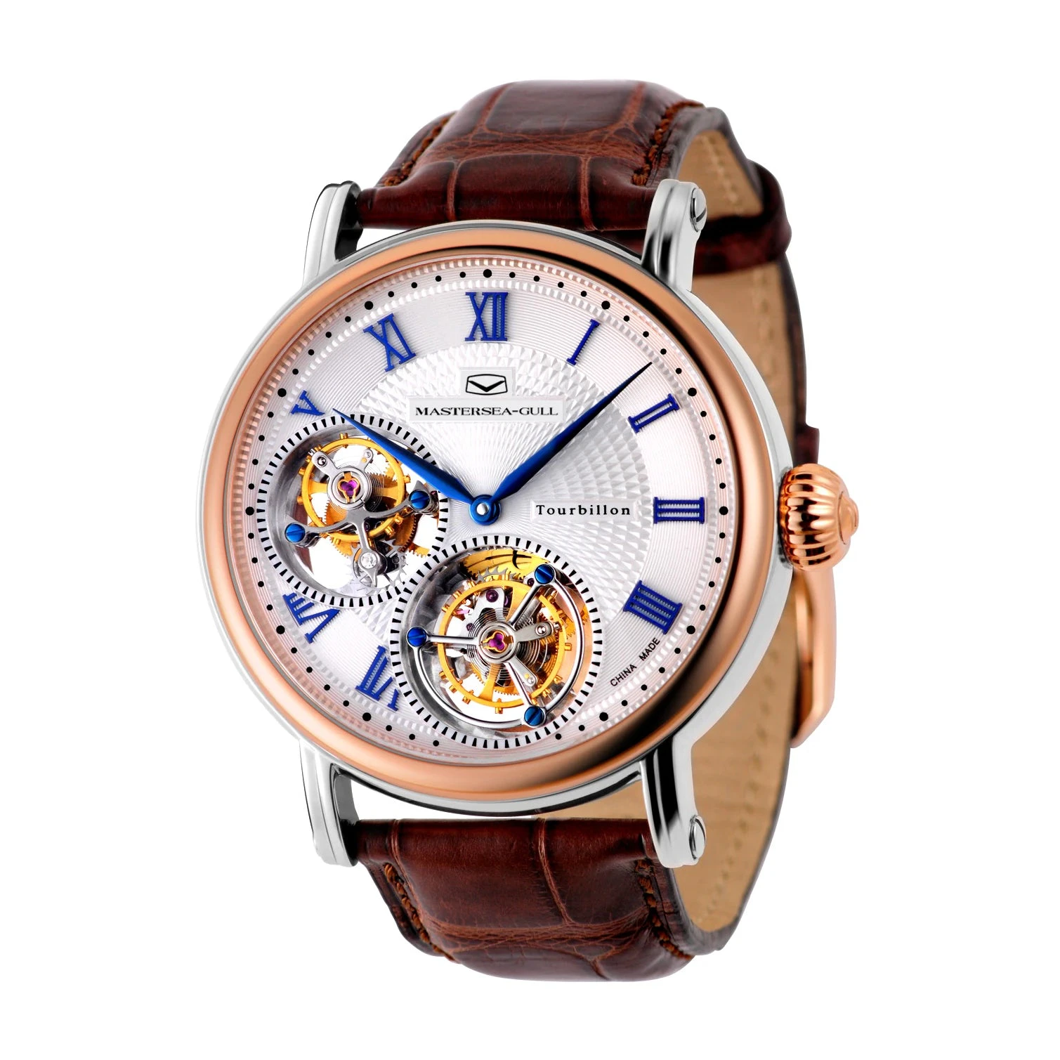 Seagull Master Series Transparent Caseback Double Tourbillon 43mm