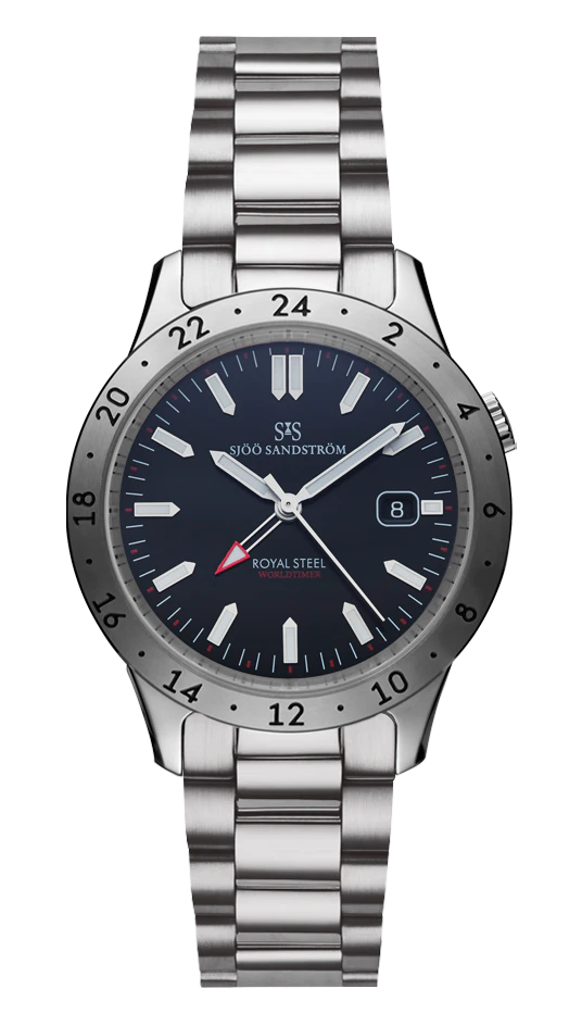 Sjöö Sandström Royal Steel Worldtimer