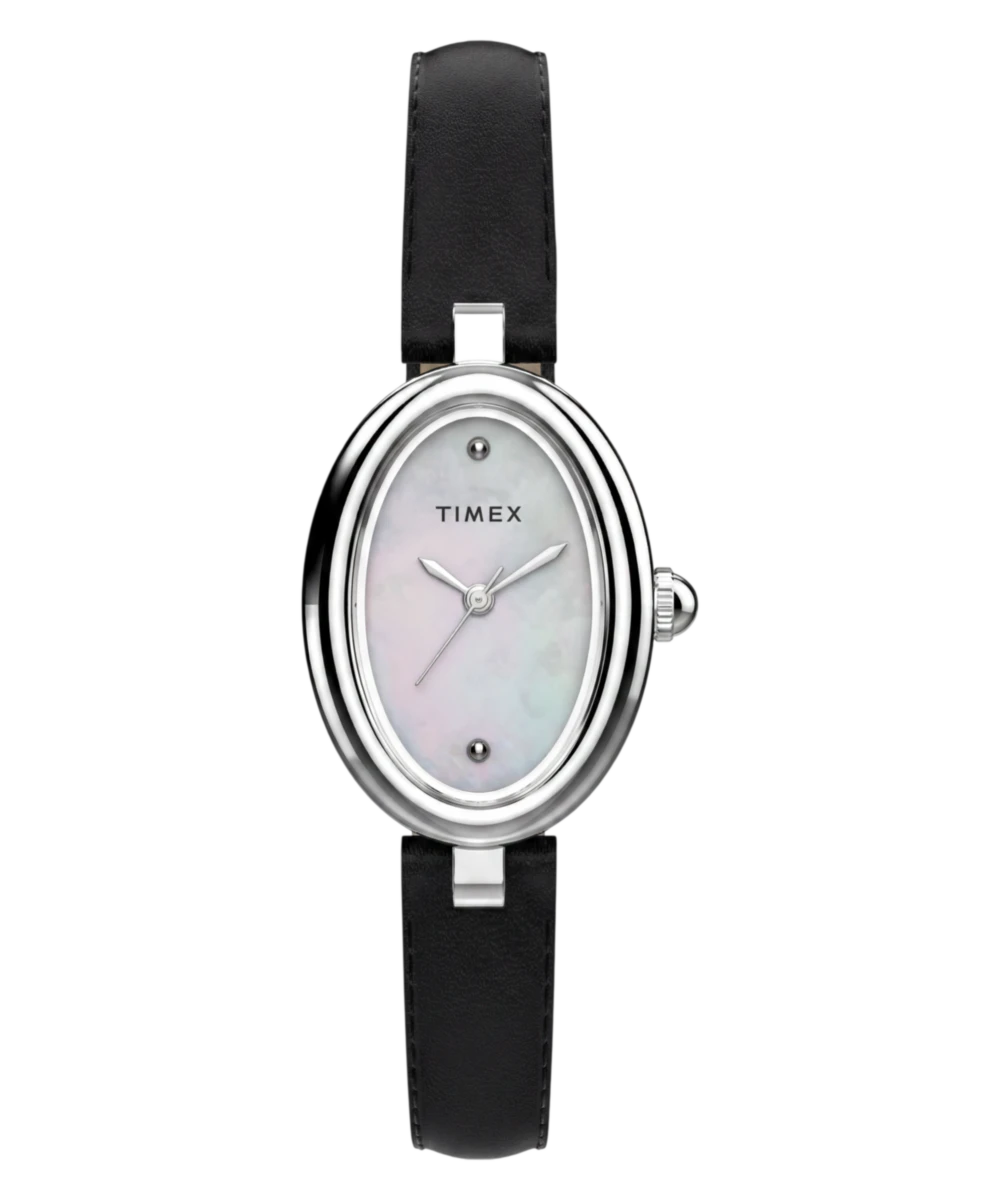 Timex Cavatina Luxe 22mm Leather Strap Watch