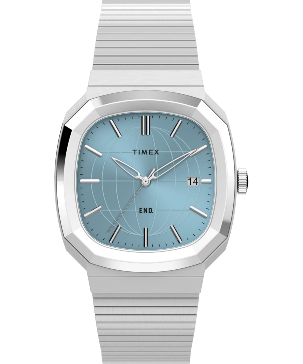 Timex END. x Timex 1981 Reissue Inspired 35mm Stainless Steel Bracelet Watch