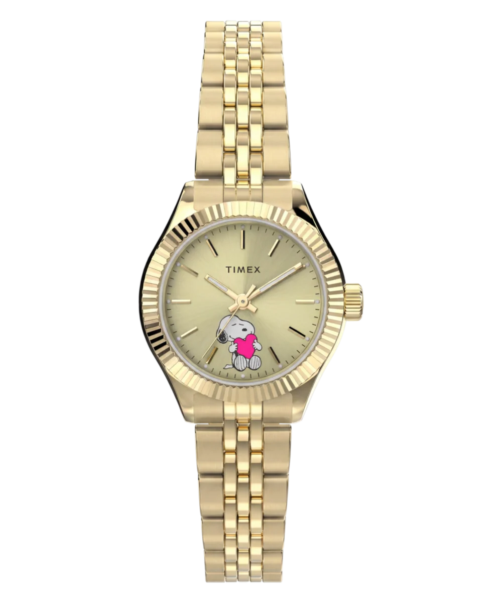 Timex Peanuts x Timex Legacy Mini Heart Hug 25mm Stainless Steel Bracelet Watch
