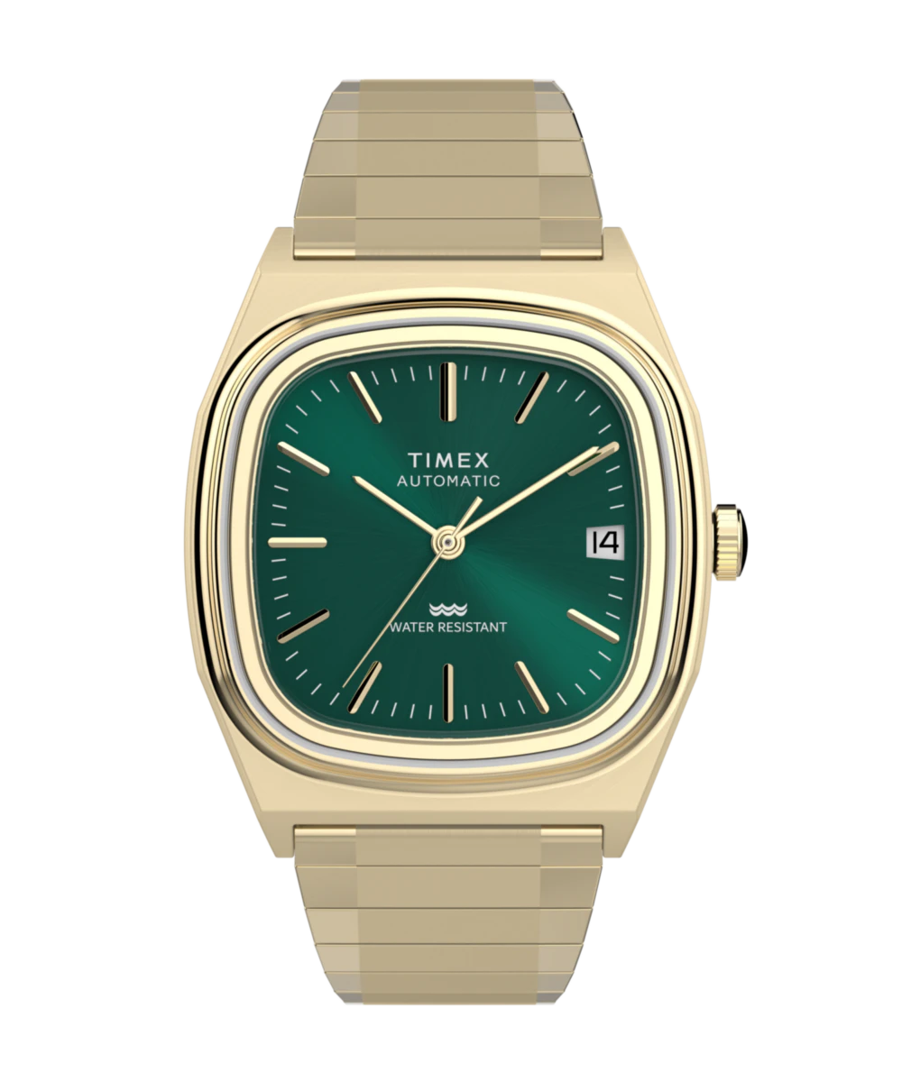 Timex Automatic 1983 E Line 34mm Stainless Steel Expansion Band Watch