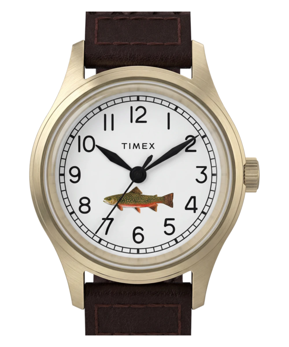 Timex MK1 for J.Crew 36mm Leather Strap Watch