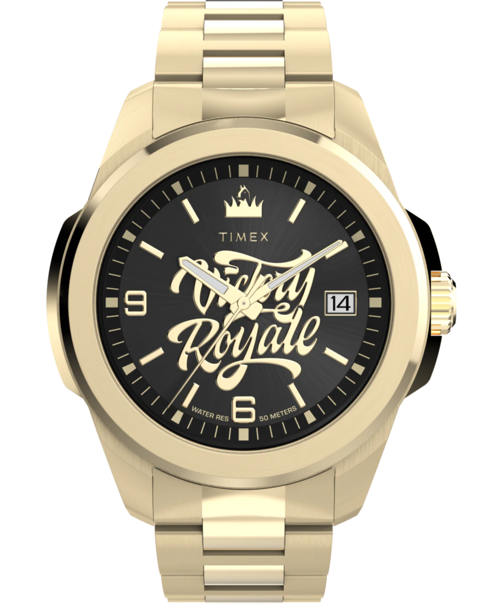 Timex x Fortnite Essex 45mm Stainless Steel Bracelet Watch