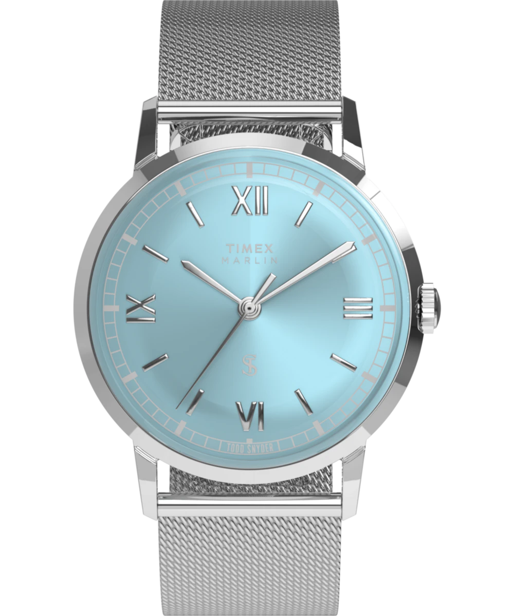 Timex Todd Snyder x Timex Marlin Mesh 34mm Stainless Steel Bracelet Watch