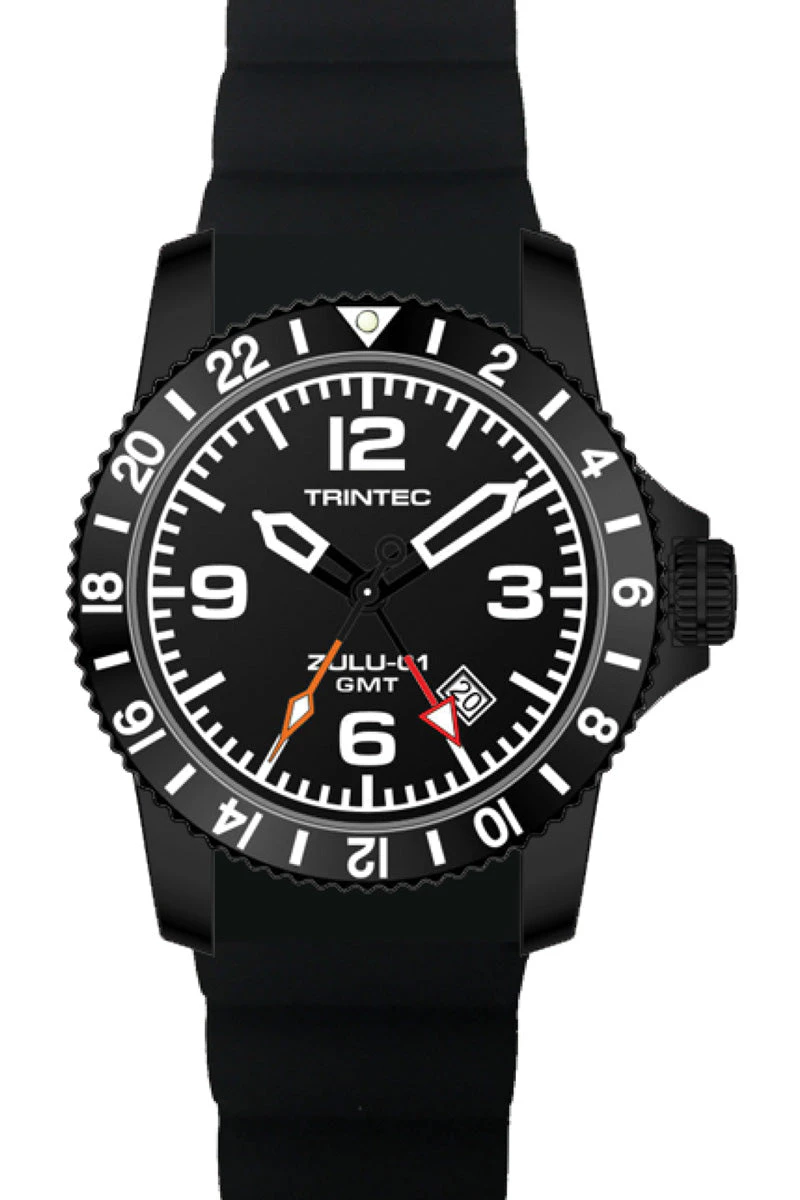 Trintec ZULU-01 GMT / Black / Quartz