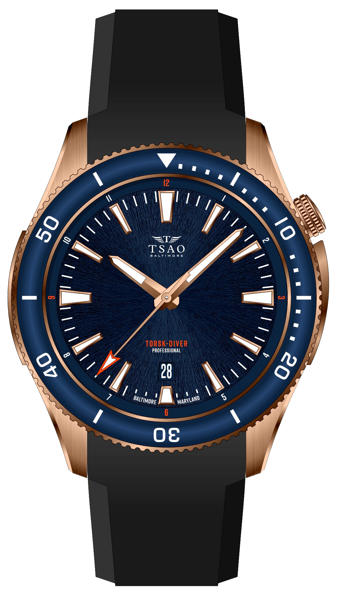 TSAO Baltimore Bronze Torsk-Diver Pro Midnight Blue