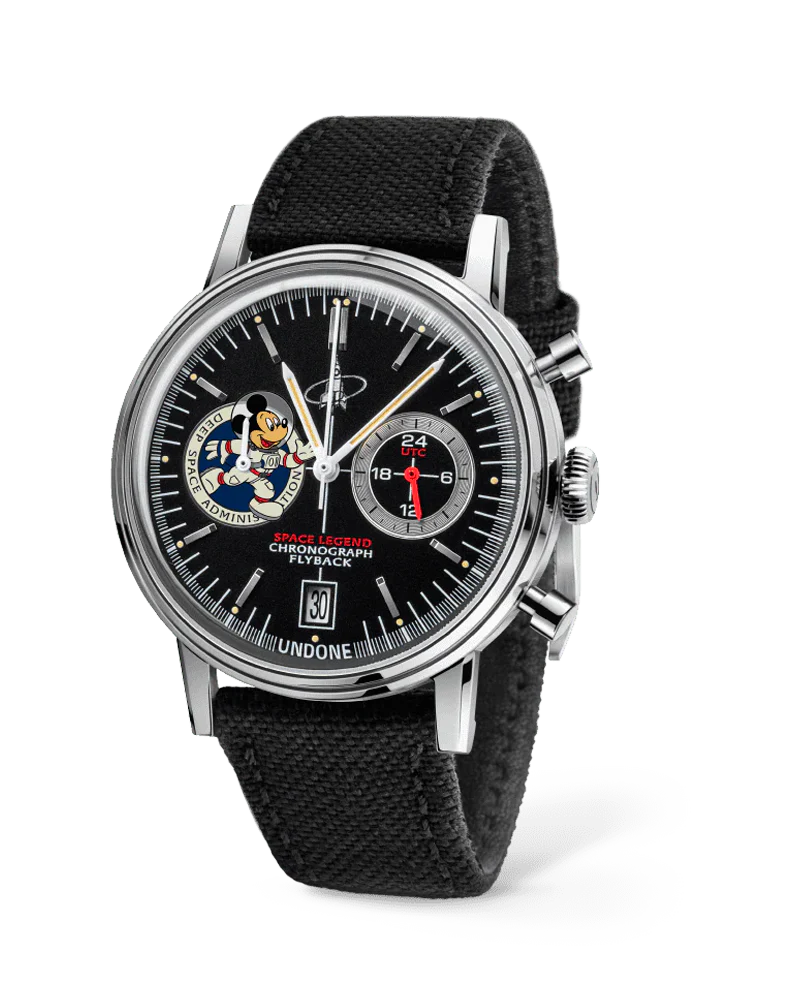 Undone Disney Space Legend Black Chronograph Customizable